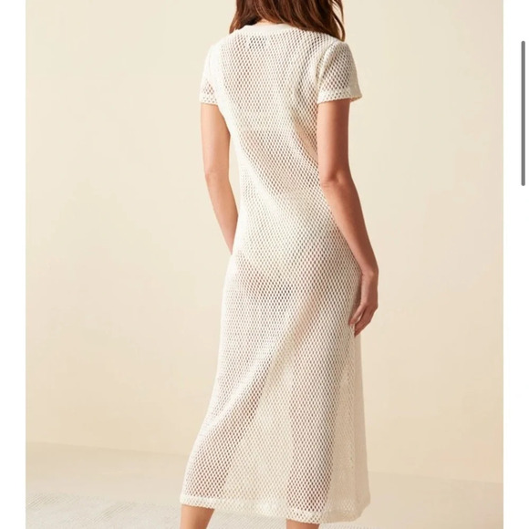 NWT Saint Holiday The Bungalow Crochet T-Shirt Dress Coverup - Picture 3 of 5